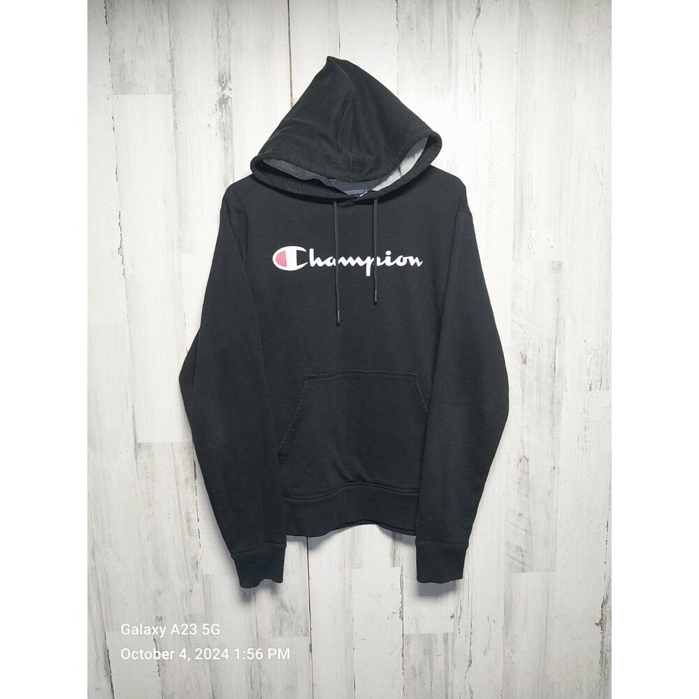 Champion Men's Small Black Pullover Hoodie
